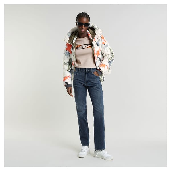 G-star Viktoria High Straight Jeans Blå 31 / 32 Kvinna