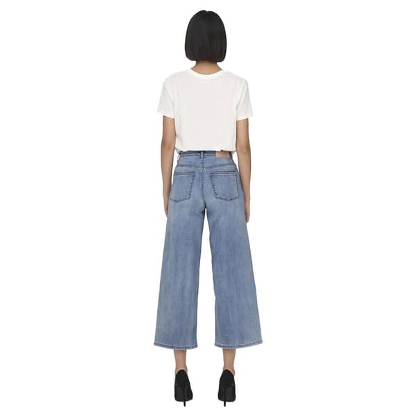 Only Madison Wide Crop Ankle Tai566 Korkeavyötäröiset Farkut Sininen 27 / 32 Nainen