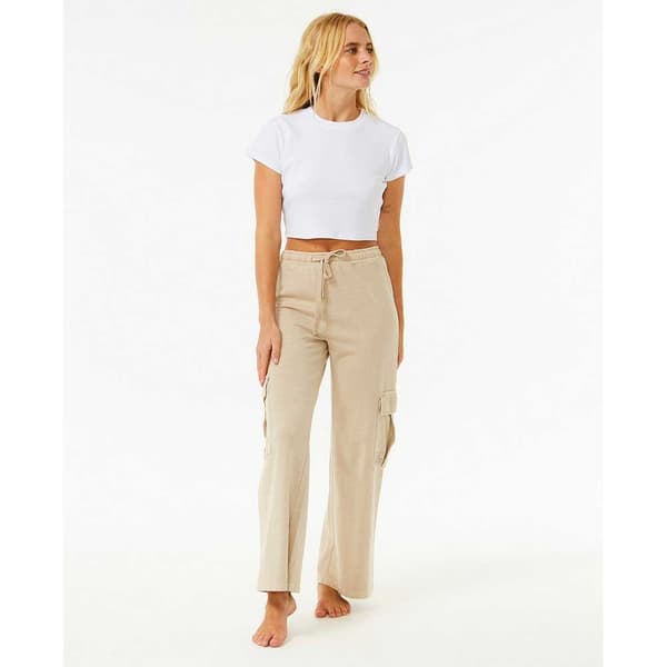 Rip Curl Block Party Cargo Mjukisbyxor Beige M Kvinna