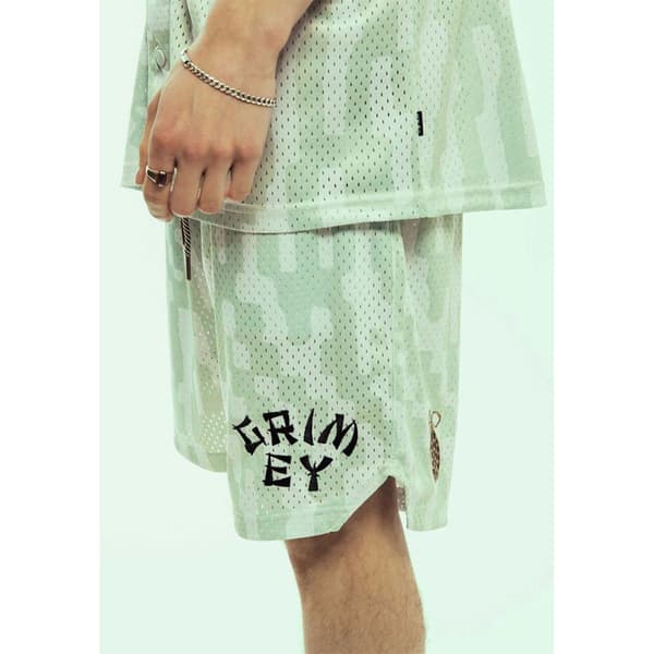 Grimey Lucky Dragon Basket Shorts Grøn 3XL Mand