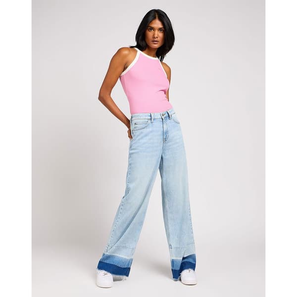 Lee Stella A Line Wide Leg Fit Jeans Blå 29 / 31 Kvinna