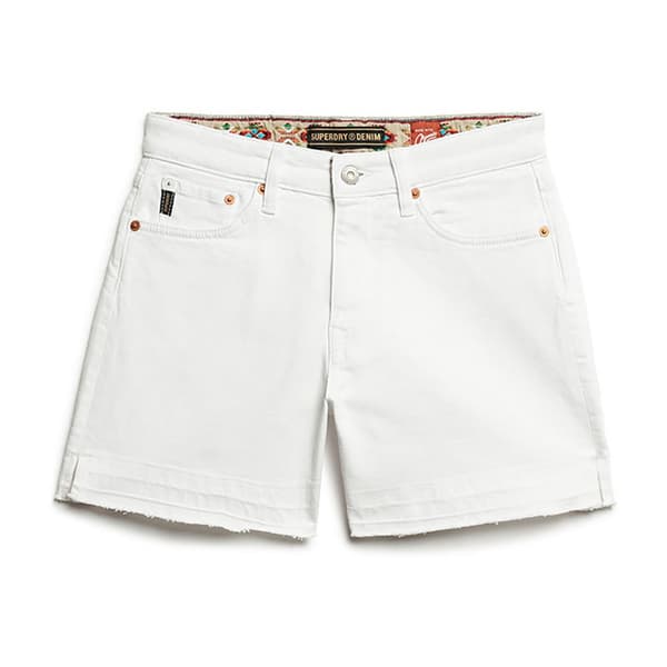 Superdry Vintage Mid Rise Cut Off Shortsit Beige 32 Nainen