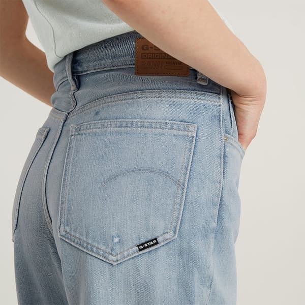 G-star Viktoria High Straight Fit Jeans Blå 28 / 28 Kvinna