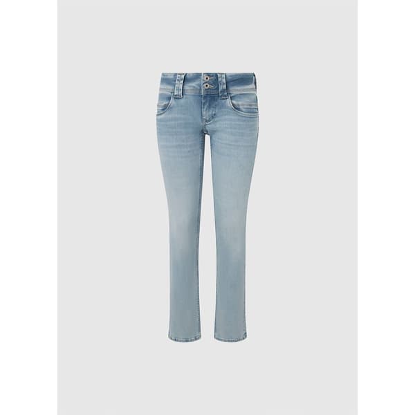 Pepe Jeans Slim Fit Lågmidjade Jeans Blå 29 / 32 Kvinna