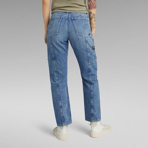 G-star Viktoria Utility High Straight Fit Jeans Blå 23 / 30 Kvinde