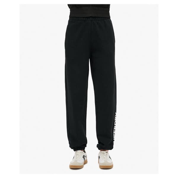 Superdry Sport Luxe Boyfriend Mjukisbyxor Svart L Kvinna