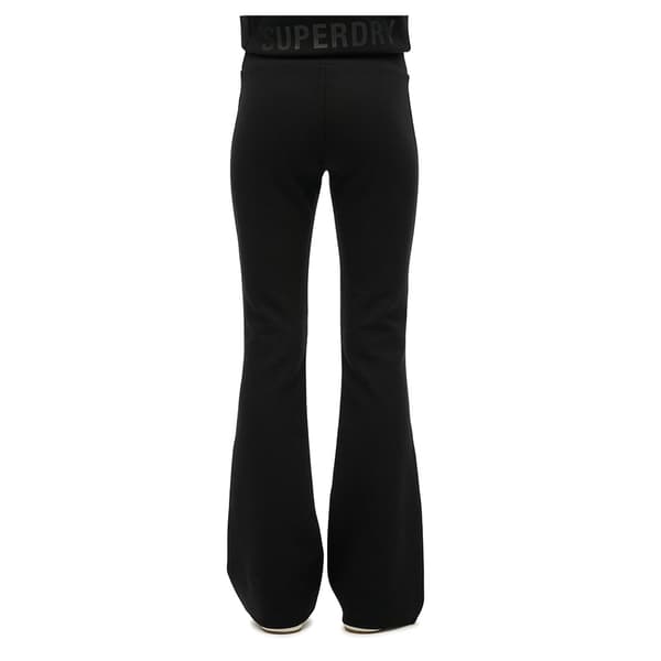Superdry Sport Tech Lr Flare Sportsbukser Sort L Kvinde