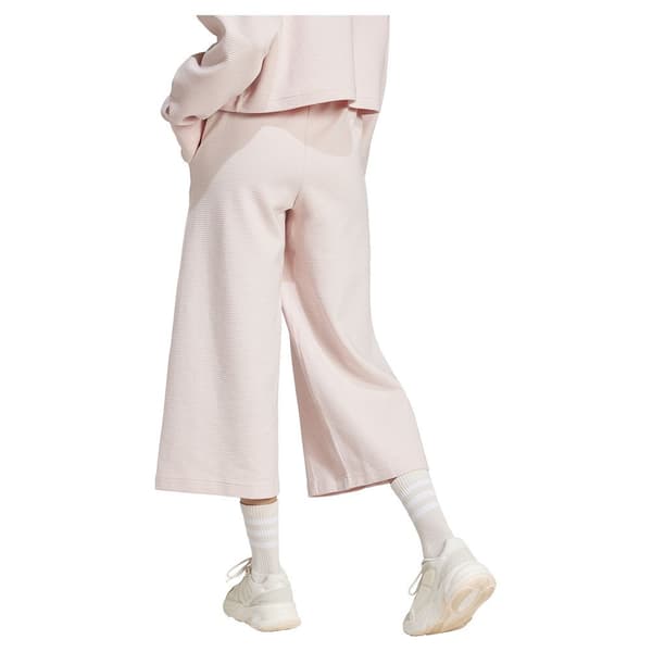 Adidas All Szn Rib Wide Leg Joggers Rosa M / Regular Kvinna