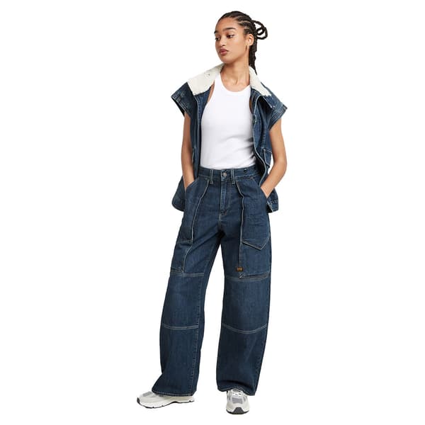 G-star Barrel Utility High Loose Jeans Blå 26 / 32 Kvinna