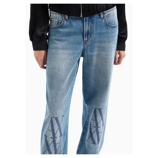 Armani Exchange 6dyj52_y19kz Jeans Blå 31 / Regular Kvinna