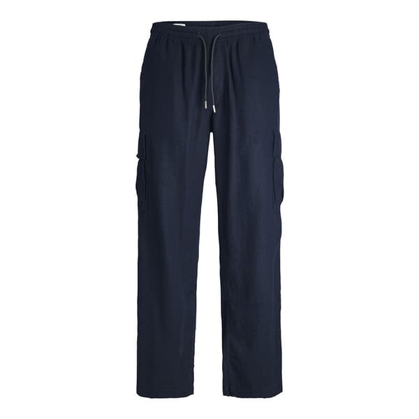 Jack & Jones Bill Nate Linen Blend Cargobyxor Blå 44 Man