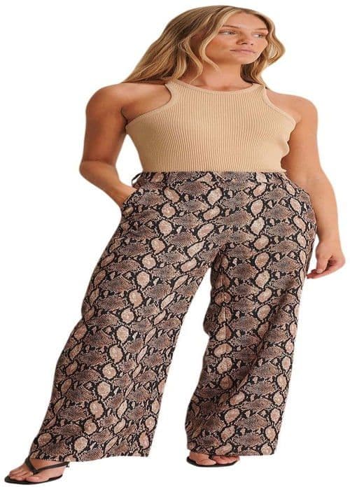 Na-kd Pants - 1018-008322 - Snake Pants för kvinnor