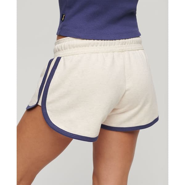 Superdry Essential Logo Racer Ub Shorts Beige L Kvinna