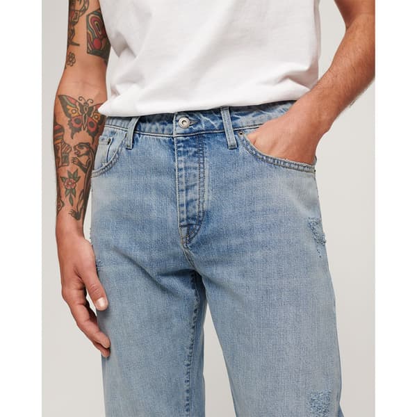Superdry Vintage Straight Fit Jeans Blå 32 / 32 Mand