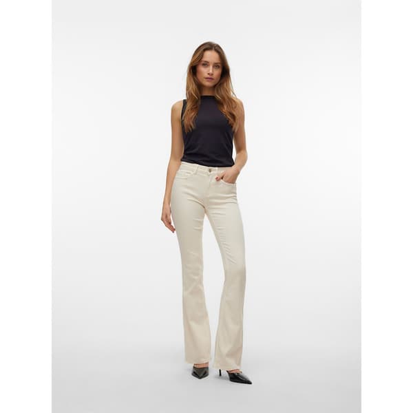 Vero Moda Flash Flared Jeans Beige S / 32 Kvinna