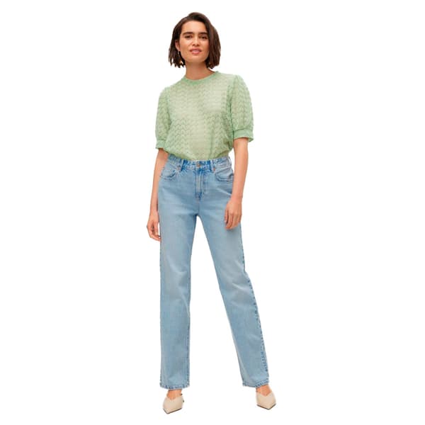 Vero Moda Tessa Straight Li3010 Højtaljede Jeans Blå 29 / 32 Kvinde