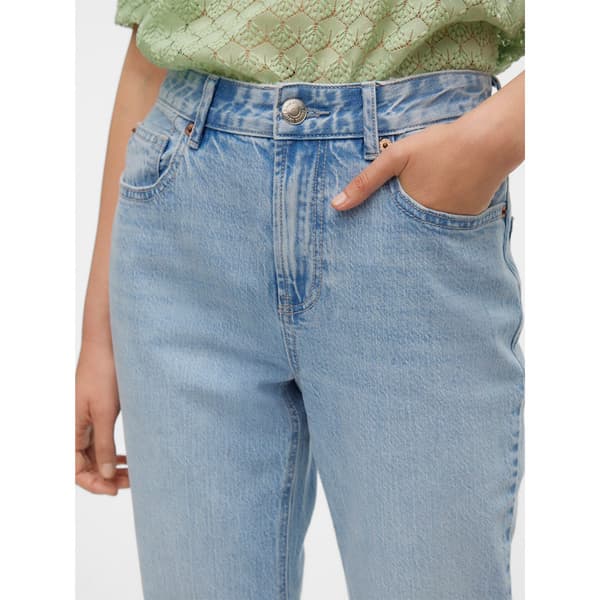 Vero Moda Tessa Straight Li3010 Højtaljede Jeans Blå 30 / 32 Kvinde