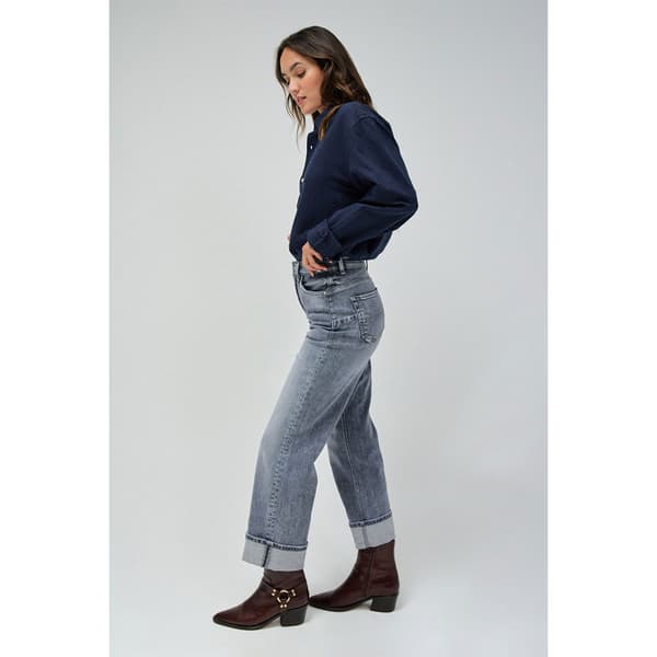 Salsa Jeans Faith Straight With Cuff Farkut Harmaa 32 / 32 Nainen