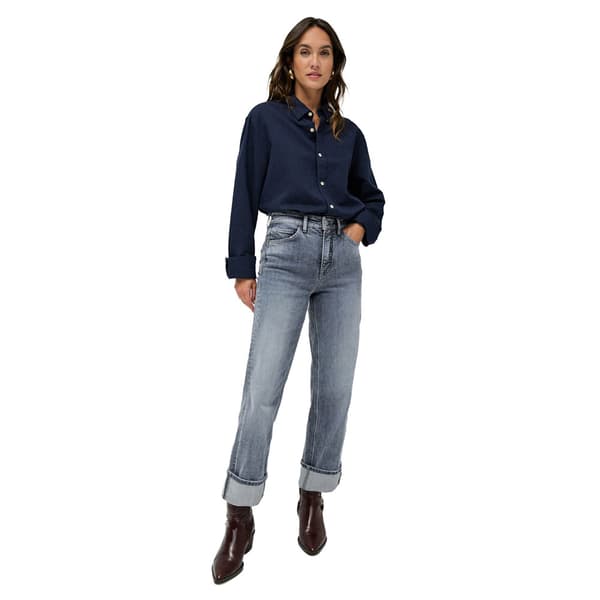 Salsa Jeans Faith Straight With Cuff Farkut Harmaa 32 / 32 Nainen