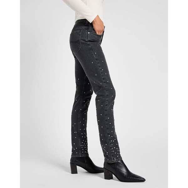 Lee Rider Jeans Grå 27 / 33 Kvinna