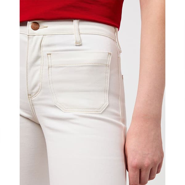 Wrangler 112351029 Flare Jeans Beige 27 / 32 Kvinna