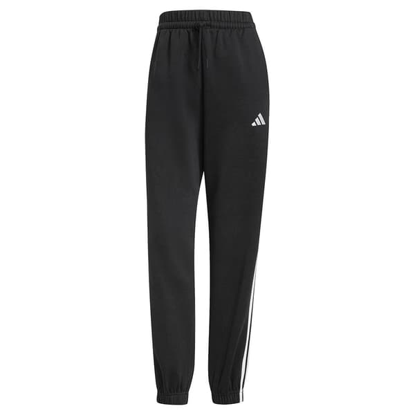 Adidas Essentials 3 Stripes Fleece Loose Fit Joggers Svart M Kvinna