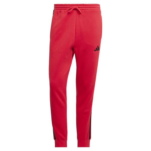 Adidas Essentials 3 Stripes Fleece Joggers Röd M / Regular Man