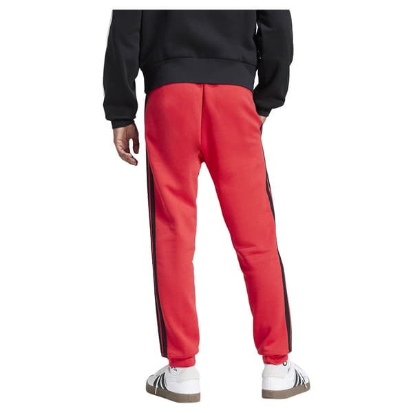 Adidas Essentials 3 Stripes Fleece Joggers Röd M / Regular Man