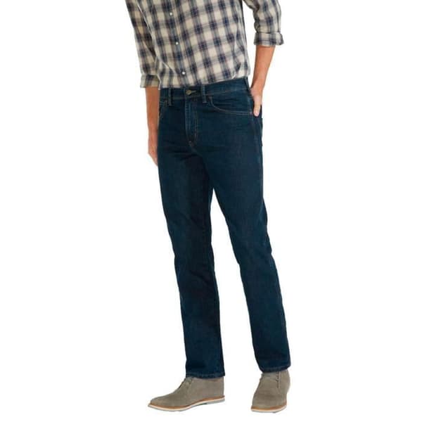 Jeans - WRANGLER - Regular Fit L32 - Blå - Hög midja - 100% bomull