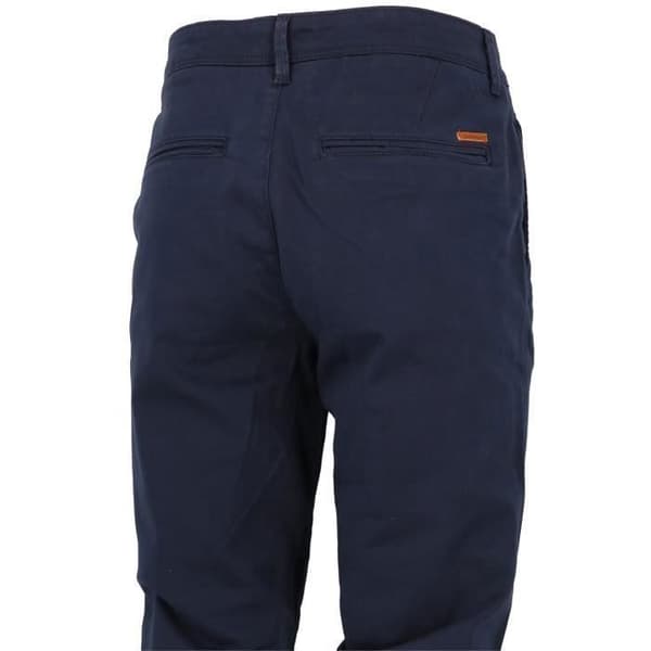 Slim Fit Byxa - JACK &amp; JONES - Mörkblå - 4 Fickor - Beltdrag - Bekväm