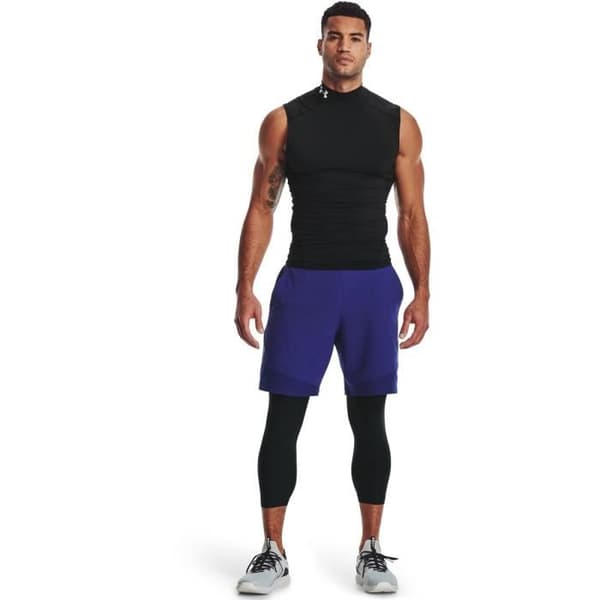 Under Armour HG Armour 3/4 Compression Leggings för män - Svart/Vit