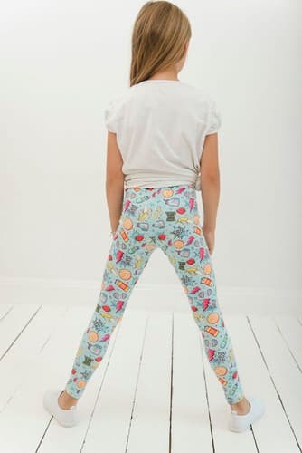Långa barnleggings - You Go Girl 128-134 cm