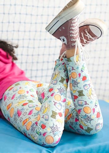 Långa barnleggings - You Go Girl 128-134 cm