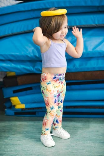 Pitkät lasten leggingsit - Perhoset 140-146 cm