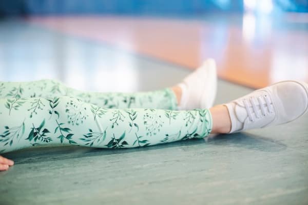 Långa barnleggings - Green Mint 86-92 cm