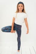 Pikkukuva 2 / 11: Pitkät lasten leggingsit - Neon Splash 110-116 cm