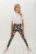 Miniatyrbillede 1 af 11: Lange leggings til børn - Kolibrier og blomster 98-104 cm