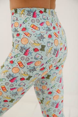 Korkeavyötäröiset pitkät leggingsit - You Go Girl S