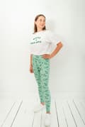 Miniatyrbillede 3 af 11: Lange leggings med høj talje - Mintgrøn XS høj