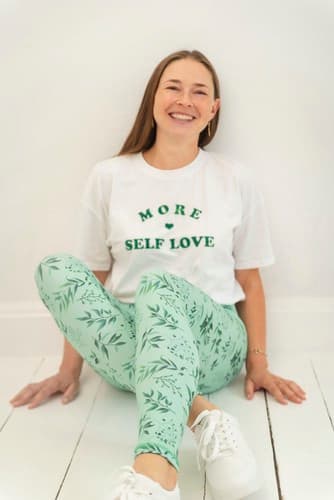 Lange leggings med høj talje - Mintgrøn XS høj