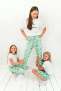 Miniatyrbillede 5 af 11: Lange leggings med høj talje - Mintgrøn XS høj