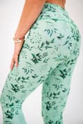 Miniatyrbillede 2 af 11: Lange leggings med høj talje - Mintgrøn XS høj
