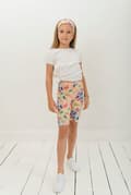 Miniatyrbillede 1 af 9: Korte børneleggings - Sommerfugle 128-134 cm