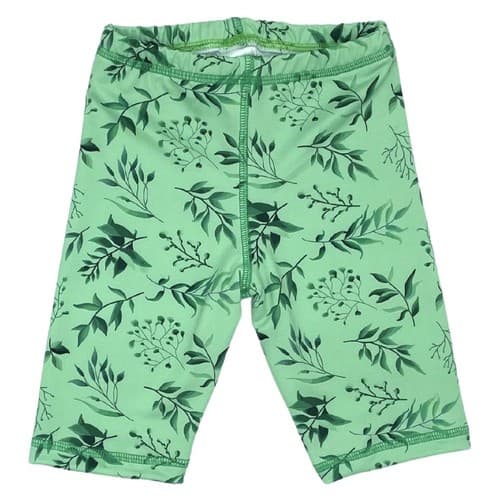 Korte børneleggings - Grøn mynte 146-152 cm