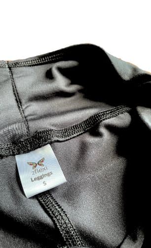 Korkeavyötäröiset pitkät leggingsit - mustat L pitkät