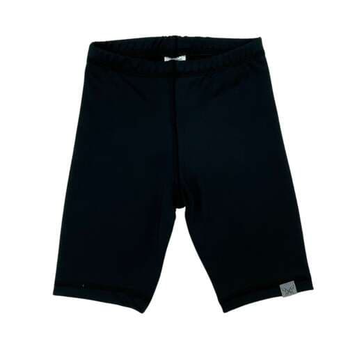 Korta barnleggings - Svart 104-110 cm