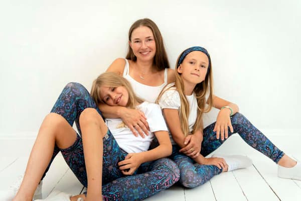 Korte leggings med høj talje - Neon Splash S