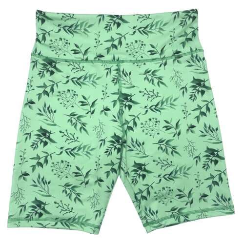 Korte leggings med høj talje - Green-Mint XL