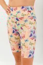 Korte leggings med høj talje - Butterflies L