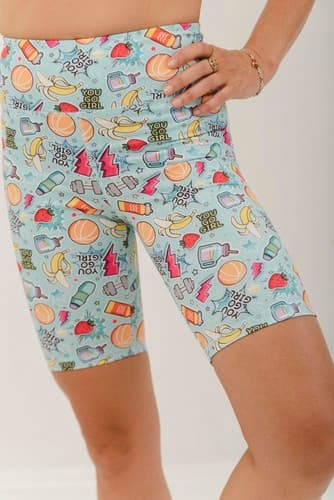 Korte leggings med høj talje - You Go Girl S